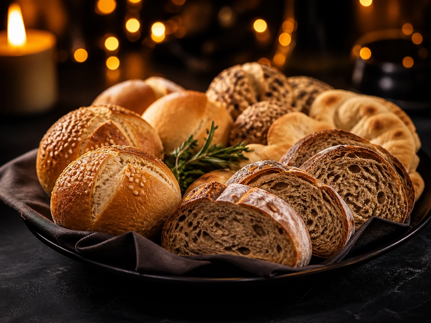 Variácia pečiva - Kráľovský Catering