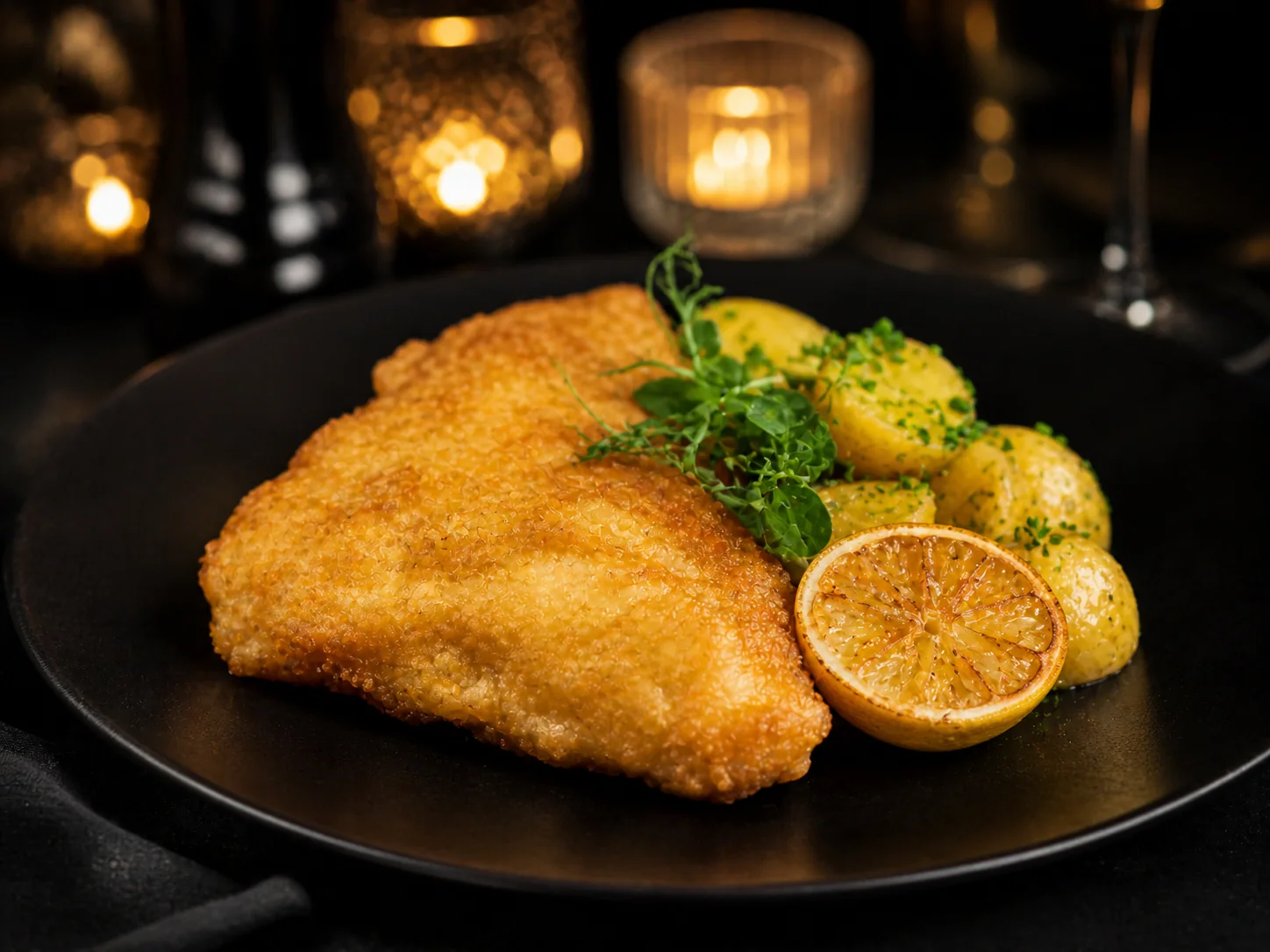Treska tmavá v chrumkavom cestíčku - Kráľovský Catering