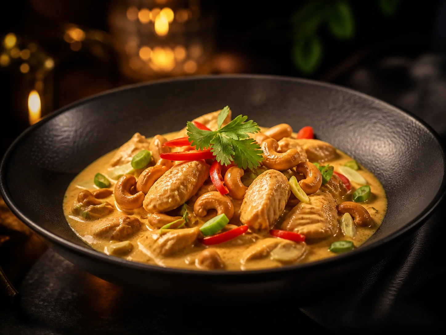 Kuracie soté s kokosom a kešu - Kráľovský Catering